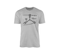 Flux Compession T-Shirt - Future Sci-Fi Capacitor Film Inspired Time Travel Gift Present 100% Combed Cotton High-Density Extreme Comfort (Sports Grey, XL)