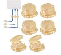 Flux Desktop Cord - Self-Adhesive Wire Keeper, Multi-Slot Cable Management Clip, Universal Silicone Cable Router, Professional Organization Gear, Bedside Safety Accessory