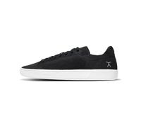 FLUX FOOTWEAR Adapt Knit Trainer - Wide Toe Box Shoe with Earth-Link Grounding, Zero-Drop Sole, Breathable Knit Upper & Machine Washable - Perfect for Daily Wear & Light Training, Black/White, 12.5