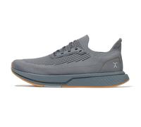 FLUX FOOTWEAR Adapt Runners for Women and Mens Barefoot Minimalist Shoes - Wide Toe Box, Zero Drop Sole, Lightweight & Flexible, Perfect for Walking, Running and Everyday Comfort, Grey/Gum, 10.5 Women