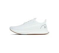 FLUX FOOTWEAR Men’s and Women’s Adapt Runner Wide Toe-Box Natural Movement Shoes with Breathable Knit Upper & UltraFlex Midsole Lightweight Shoes for Running, Walking & Everyday Wear, White/Gum Rn,