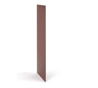 Flux single side finishing panel for 1700mm high locker - rusty red