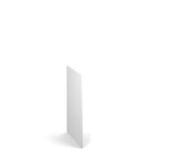 Flux single side finishing panel for 900mm high locker - white