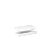 Flux top and plinth finishing panels for double locker units 800mm wide - white