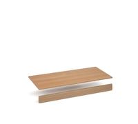 Flux top and plinth finishing panels for triple locker units 1200mm wide - beech