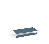 Flux top and plinth finishing panels for triple locker units 1200mm wide - misty blue