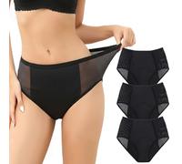 Fluxe Incontinence Underwear 3-Pcs, Ultra Absorbent 4-Layer Leak-Proof Underwear 55+, Veras Undies Incontinence Panties (3 PCS,3XL)