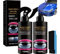 Fluxfade Nano Car Spray, Turbo Shine Nexa 3 In 1ceramic Coating Spray, Scratch Repair Wax Polish, Paint Restorer, Multi Functional Coating Renewal Agent, Nano Synthetic Sealant (2Pcs)