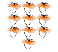 Fluxioxtna 10Pcs Halloween Party Hair Accessory Festival Halloween Headbands With Skull And Spiders For Parties Gatherings