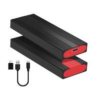 Fluxioxtna Case Toolsfree NVMe Satas HDDs Enclosure USB 3.2 Type C 2Gen 10Gbps USB C To PCIe Hard Drives Enclosure