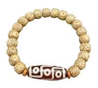 Fluxioxtna Classical Star Moons Bodhi Lightweight Sturdy Unisex Buddhist Beads Wristband for Daily Wear and Travel Versatile