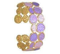 Fluxioxtna Colorful Oil Drop Artistic Bangle Adjustable Wrist Jewelry Stainless Steel Wristband For Casual Or Formal Wear Everyday Party Wear Stainless Steel Bangle