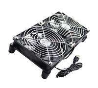 Fluxioxtna Double 120mm Oil Bearing USB Fan 1400rpm Speed 45CFM For Routers Set Top Boxes And Gaming Consoles