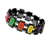 Fluxioxtna Faith Inspired Colorful Drip Accent Wrist Chain Comfort Long Time Wear Various Setting Spiritual Beaded Wristlet