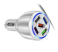 Fluxioxtna Fast Speed Charging Car Adapter 5xUSB Port Charging Head Vehicles Socket Adapter For Mobile Phones Tablets