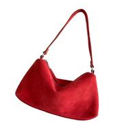 Fluxioxtna Modern Retro Handbag Ample Storage Top-Zip Design Versatile Suedes Underarm Purse Casual Outing Business Trip Companion Retro Shoulder Bag Women