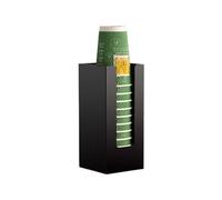Fluxioxtna Multiple Size Cup Dispenser Acrylic Storage Holder Compact Design Access for Water Coolers Spaces Space Saving Paper Cup Storage Rack