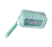 Fluxioxtna Pencil Bowknot-Adorned Large Capacity Case with Soft Fabric & Smooth Zippers for Students & Professionals Stationery Storage