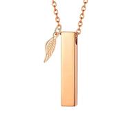 Fluxioxtna Pet Cremation Urn Pendants Angelic Wing Urn Locket Necklace Ashes Container Holder Necklace Memory Jewelry Container Memory Jewelry