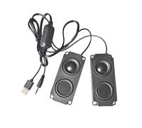 Fluxioxtna Small Loudspeaker USB Port 3.5mm Sound Port Cable Subwoofer Suitable for Computer Car Equipment Electronic Device Portable USB Loudspeaker