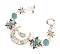 Fluxioxtna Sophisticated Women's Styles With Asymmetrical Sun Moon Star Designs And Natural Rhinestones Trendy Women's Jewelry