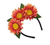 Fluxioxtna Sun Flower Headband Flower Crownpiece For Women And Teens Styles Hair Accessory For Parties And Music Festival Carnivals Hair Decoration