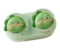 Fluxioxtna Travel Friendly Cartoon Lenses Case Leakproof Hygienic Storage Case with Tweezer Wearing Tool for Daily Use Lenses Container