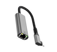 Fluxioxtna USB C To Ethernet Adapter 90 Degree Angled Type C To RJ45 Gigabit Ethernet Networking Adapter Dongle Converter For PC
