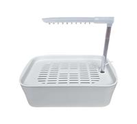 Fluxioxtna USB Power Parrots Bath Tub Automatic Water Circulation Bird Shower Basin For Home Desktop Use With Adjustable Water Flows Large Bird Bathhouse For Budgies