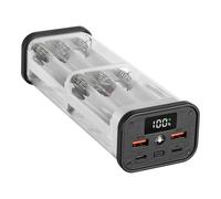Fluxioxtna User Friendly Battery Pack Solderless Not Welding Required for 12x18650 Cells Easy Setups Case Included Not Welding Battery Pack