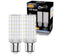 FluxTech E27 Screw Bulbs Cool White 6000K, 5W E27 LED Light Bulbs, Equivalent 75W 80W Incandescent, 925LM, Non-Dimmable Flicker-Free LED Corn Light Bulbs for Home Lighting, AC 220-240V, 2 Pack