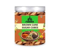 FLUZBIX All Indian Pure Natural Brown Cane Sugar Cubes 10 OZ / 283.5 GM | Indian Spice | Pack Of 1 Box