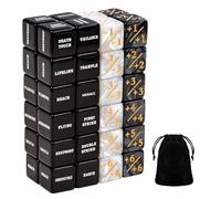 Flvdierd 48 Pieces MTG Counter Token Dice Counters Marble Keyword Counters life Counter Tokens Dice Buff Tokens Compatible with Magic Card Game Accessories CCG Creature Stats (Classic, 48)