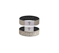 Flvkev Daily Bible Verse Bracelet Scan for Men Women, Wearable Bible Bracelet Christian Scripture Bracelets Catholic Inspirational Religious Faith Gifts, 6.8, Cord, Fabric, no gemstone