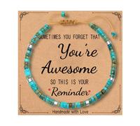 Flvkev Inspirational Gifts Bracelets for Women Natural Stone Bracelets Sister Small Gifts Get Well Soon Gifts for Women Best Friends Teacher Appreciation Birthday Gifts, One Size, beaded, no gemstone