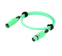 FLVRJOKT 1PC 3Pin XLR Cable Male to Female Plastic Connectors OFC Copper Shielded for Mixer Microphone Amplifier 0.3m 1m 2m 3m 5m 10m 15m(D1003-Green,1.5m)
