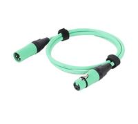 FLVRJOKT 1PC 3Pin XLR Cable Male to Female Plastic Connectors OFC Copper Shielded for Mixer Microphone Amplifier 0.3m 1m 2m 3m 5m 10m 15m(D1003B-Green,3 meter)