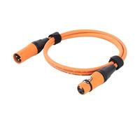 FLVRJOKT 1PC 3Pin XLR Cable Male to Female Plastic Connectors OFC Copper Shielded for Mixer Microphone Amplifier 0.3m 1m 2m 3m 5m 10m 15m(D1003B-Orange,5m)