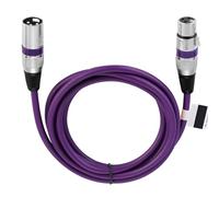 FLVRJOKT Coloured XLR Cable Male to Female 3Pin OFC Audio Cable Dual Shielded For Microphone Mixer Amplifier 1m 2m 3m 5m 10m(Purple Colour,5m)
