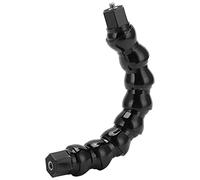 FLW 264 Gooseneck Flexible Camera Mount with 1/4in Screw Hole, Adjustable for Various Positions, Suitable for Surfing and Riding Enthusiasts (Black, 8 Sections)