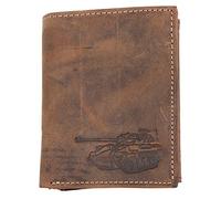 FLW-HL Natural Strong Genuine Leather Wallet with a Tank