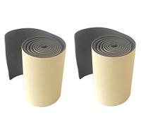 FLWP20020Bx2 Self-Adhesive Long wall Guard, Made of Robust Abrasion-Resistant Foam, to Protect car Parks, Industries and garages, Dimensions 200x20x0.5 cm, Color Black. (Pack of 2 Pieces)