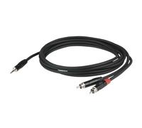 FLX30 Stereo Mini Jack to 2 RCA Male 1.5 m Recessed Jack Body