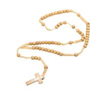 FLXHHX Accessorie Sterling Silver Religious Rosary For Women And Men - Rudraksha Beaded Knotted Set Meditation, Rosary Bead Cross