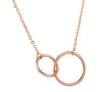 FLXHHX Colors Love Double My Three Will Circle In Daughter To You I s & Pendants Chains with Initials