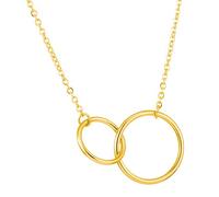 FLXHHX Colors Love Double My Three Will Circle In Daughter To You I s & Pendants Chains with Initials