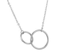 FLXHHX Colors Love Double My Three Will Circle In Daughter To You I s & Pendants Chains with Initials
