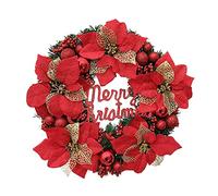 FLXHSA Artificial Wreath, Autumn Christmas Wreath, Halloween Thanksgiving Day Indoor Outdoor Decoration Christmas Wreath for Door Fireplace and and Stairs