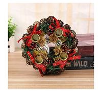 FLXHSA Artificial Wreath, Fall Wreath Christmas Advent Wreath 2020 Party Decorations Pendant Wreath Hanging Door Wall Garland Decoration Xmas Decor for Home Christmas Wreath