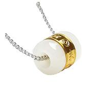 FLXHSA Charm Jewelry Drop Shipping Hetian Jade Transfer Beads Pendant Jade LuLuTong Necklace Lucky Amulet Lovers Jewelry for Men Women Gift